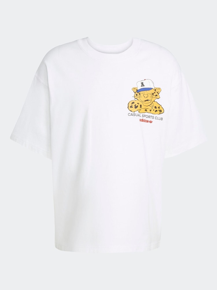 adidas Originals White 100% Cotton T-Shirt - Image 6 of 6 adidas Originals White 100% Cotton T-Shirt - Image 6 of 6