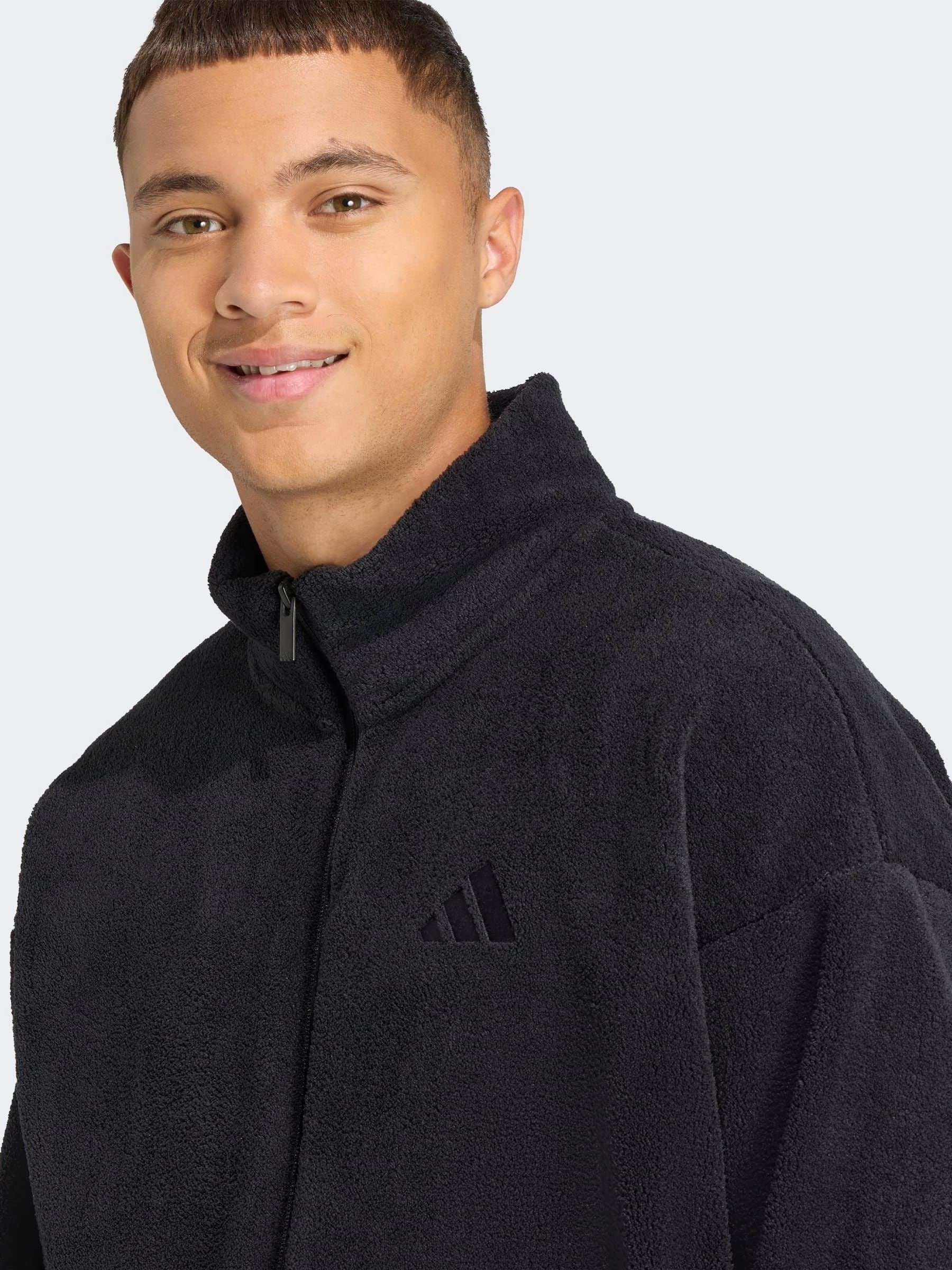 Buy adidas Black adidas Future Icons Small Logo Low Pile Fleece