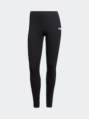 adidas Black Essentials Linear Cotton Leggings - Image 6 of 6