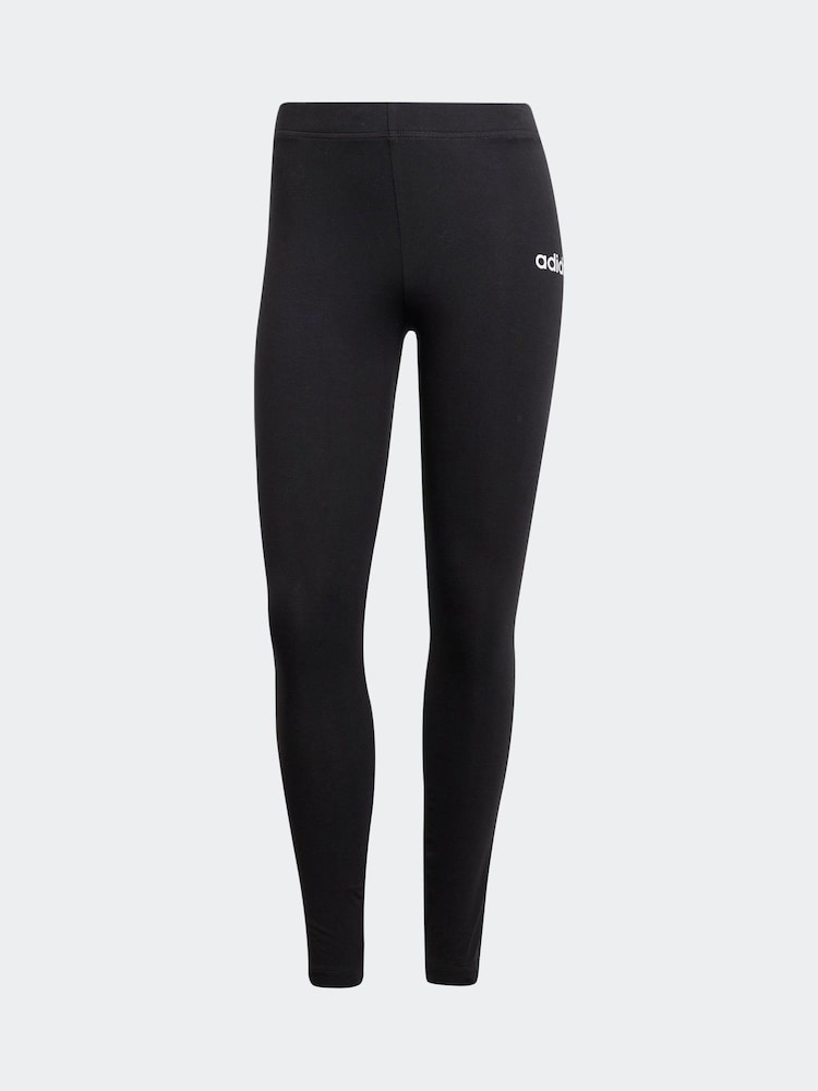 adidas Black Essentials Linear Cotton Leggings - Image 6 of 6 adidas Black Essentials Linear Cotton Leggings - Image 6 of 6