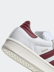 adidas Originals White Chrome XLG Samba Trainers - Image 9 of 9