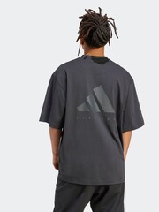 adidas Black Oversize Power T-Shirt - Image 2 of 6