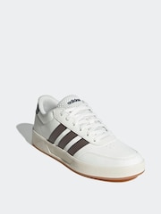adidas White Ecru Breaknet Trainers - Image 4 of 10