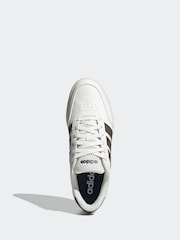 adidas White Ecru Breaknet Trainers - Image 6 of 10