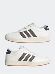 adidas White Ecru Breaknet Trainers - Image 8 of 10