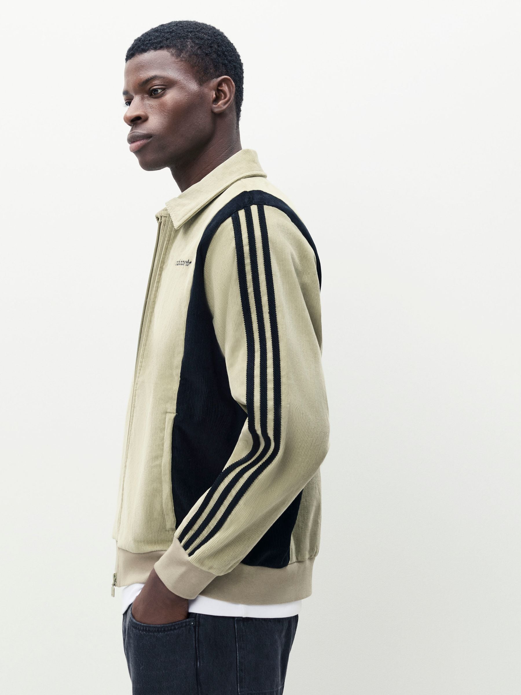 Buy adidas Originals Green 100% Cotton Pro Track Top from the Next