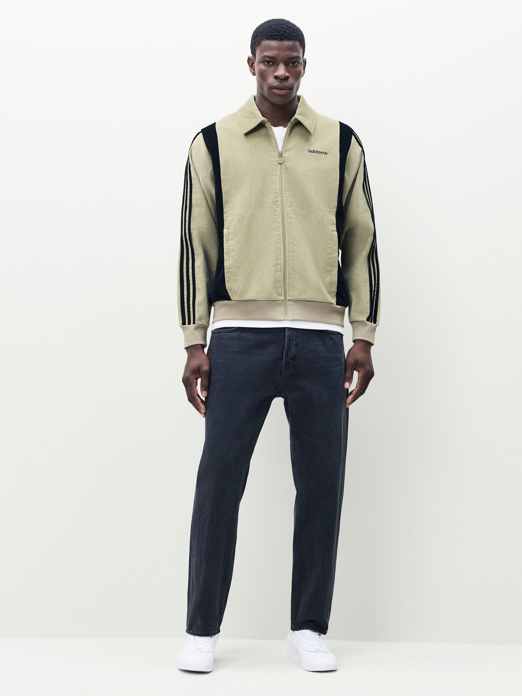 Buy adidas Originals Green 100% Cotton Pro Track Top from the Next