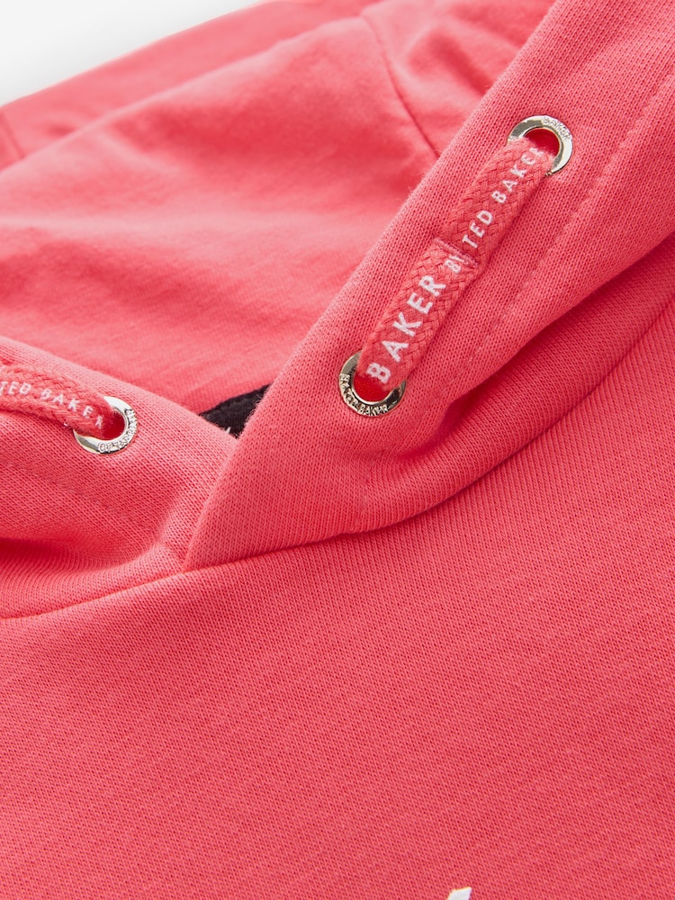Baker by Ted Baker Oversized Back Print Hoodie - Image 5 of 5