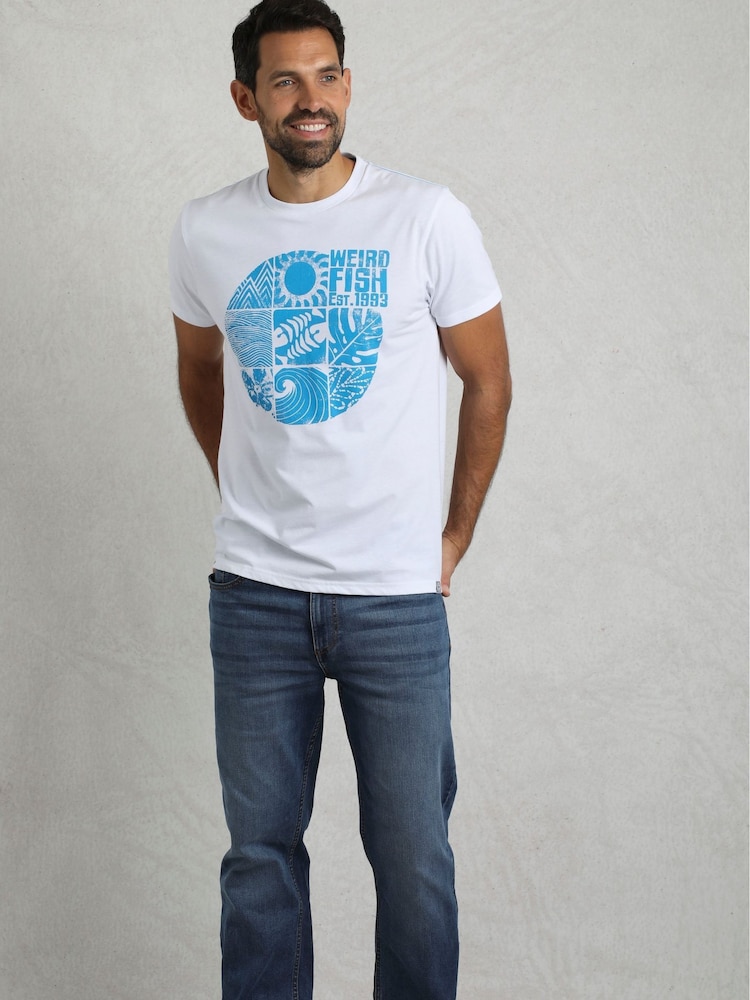 Weird Fish White Summer Sector Graphic T-Shirt - Image 4 of 7