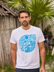 Weird Fish White Summer Sector Graphic T-Shirt - Image 5 of 7