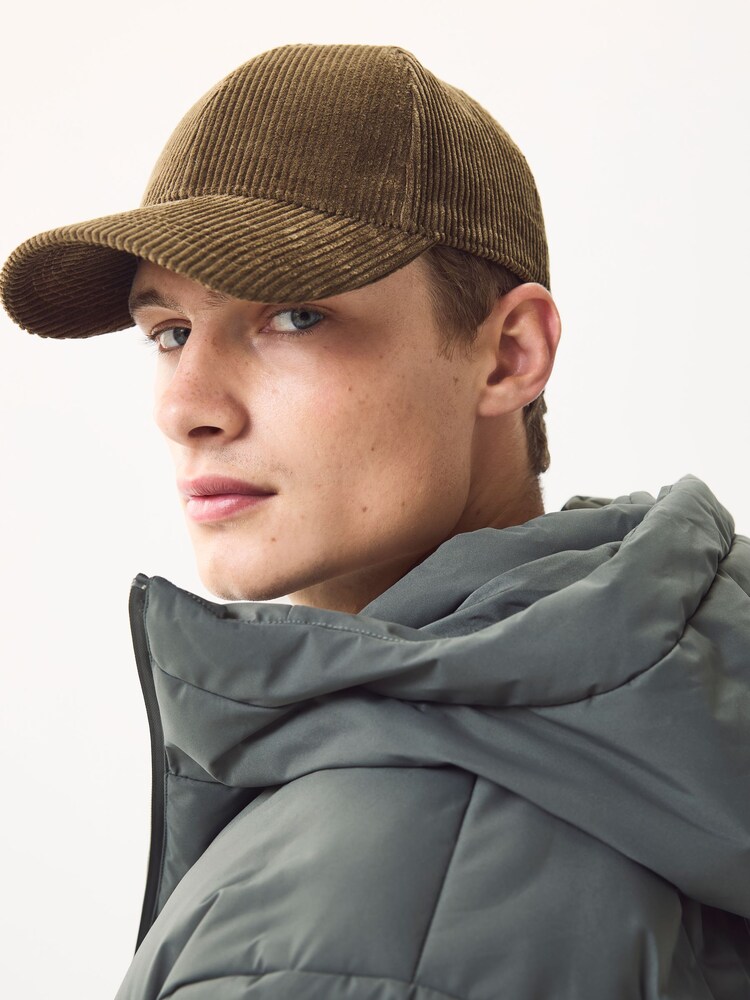 Chocolate Brown Cord Cap - Image 2 of 6