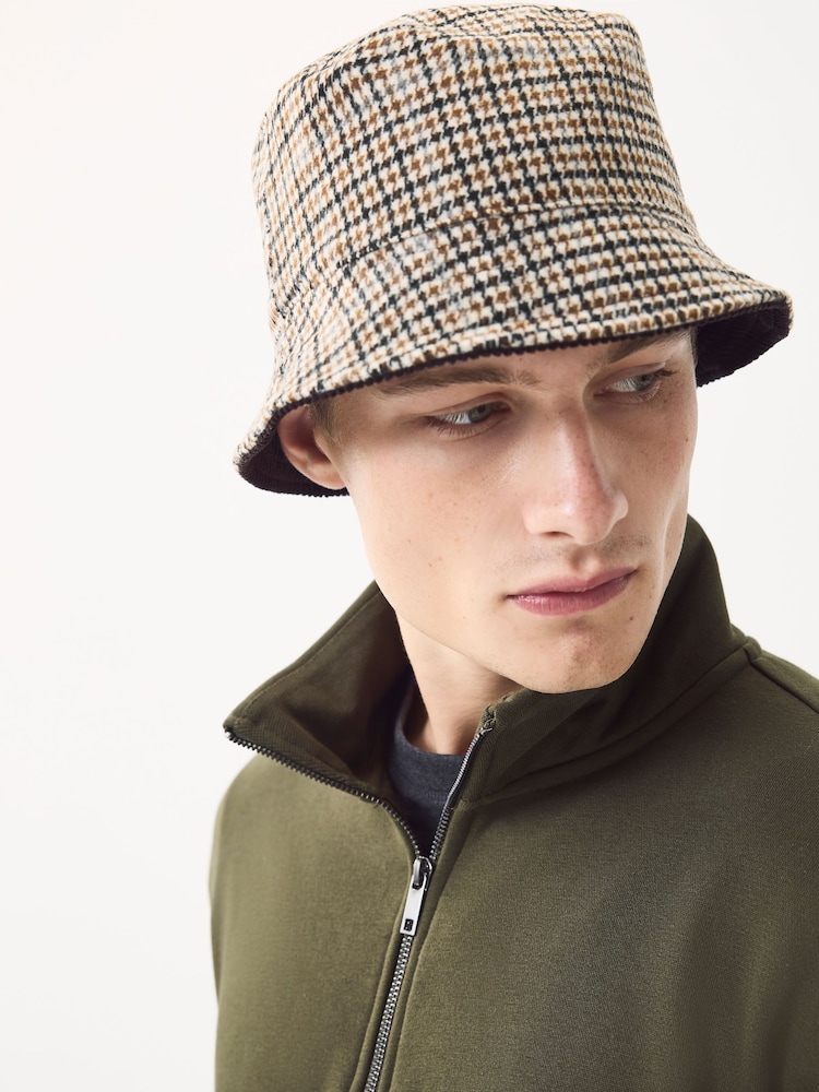 Multi Check/Cord Reversible Bucket Hat - Image 1 of 8