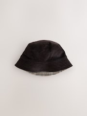 Multi Check/Cord Reversible Bucket Hat - Image 6 of 8