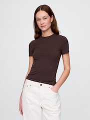 Gap Dark Brown CloseKnit Jersey T-Shirt - Image 1 of 5