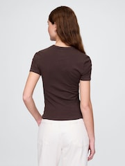 Gap Dark Brown CloseKnit Jersey T-Shirt - Image 2 of 5