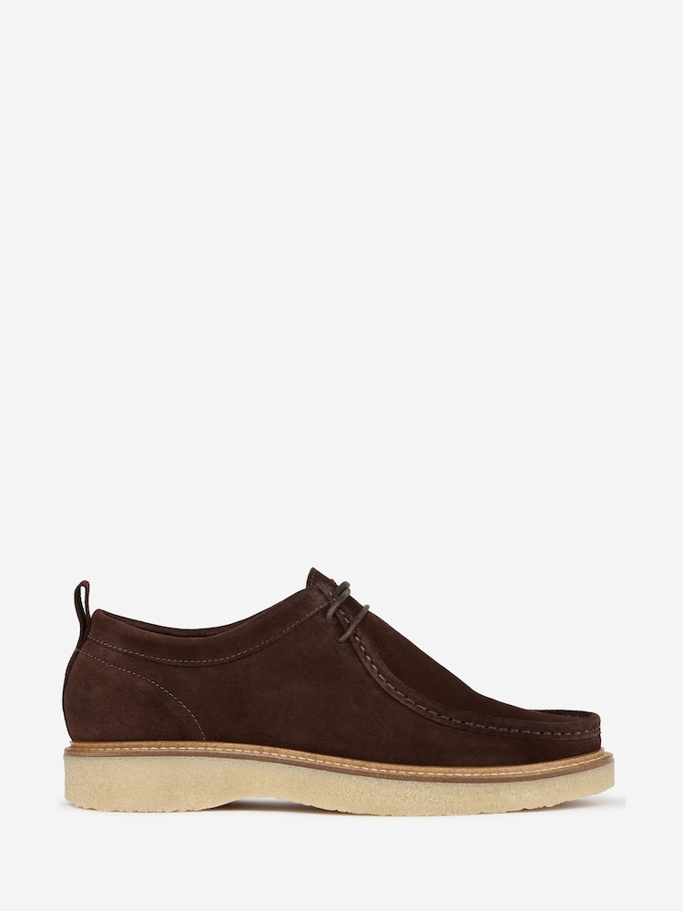 Oliver Sweeney Calf Suede Moccasin Brown Shoes - Image 1 of 5