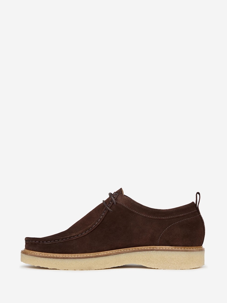 Oliver Sweeney Calf Suede Moccasin Brown Shoes - Image 2 of 5