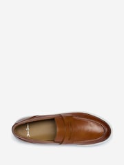 Oliver Sweeney Brown Milled Leather Penny Loafers - Image 4 of 5