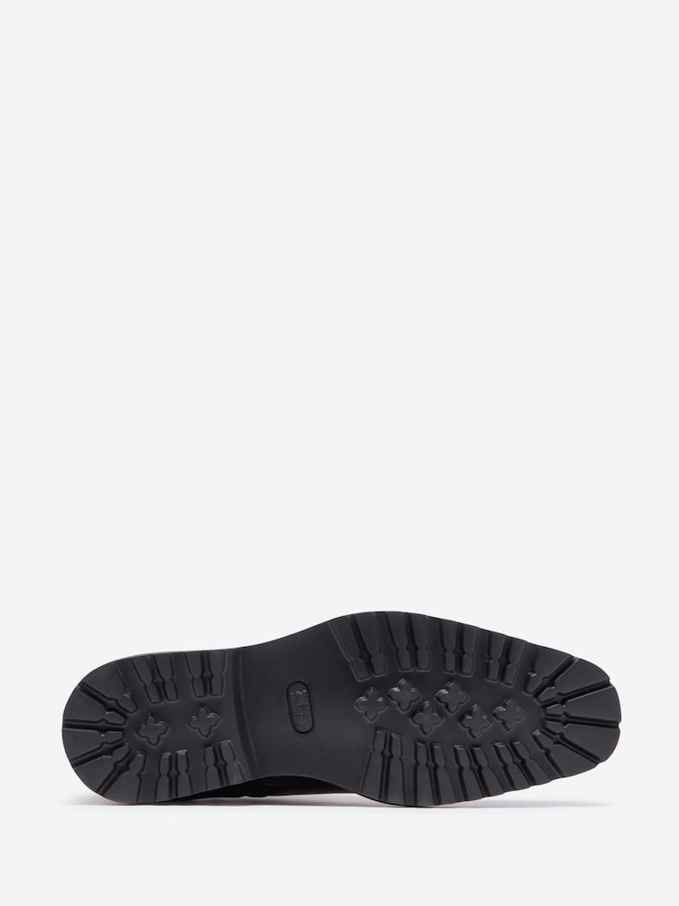Oliver Sweeney Milled Leather Zip Black Boots - Image 5 of 5