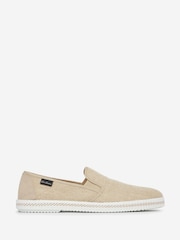 Oliver Sweeney Woven Linen Nude Espadrilles - Image 1 of 5