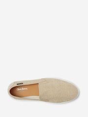 Oliver Sweeney Woven Linen Nude Espadrilles - Image 4 of 5