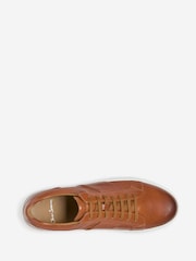 Oliver Sweeney Brown Milled Leather Cupsole Trainers - Image 4 of 5