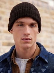 Mornarsko modra - Chenille Beanie Hat - Slika 1 iz 2