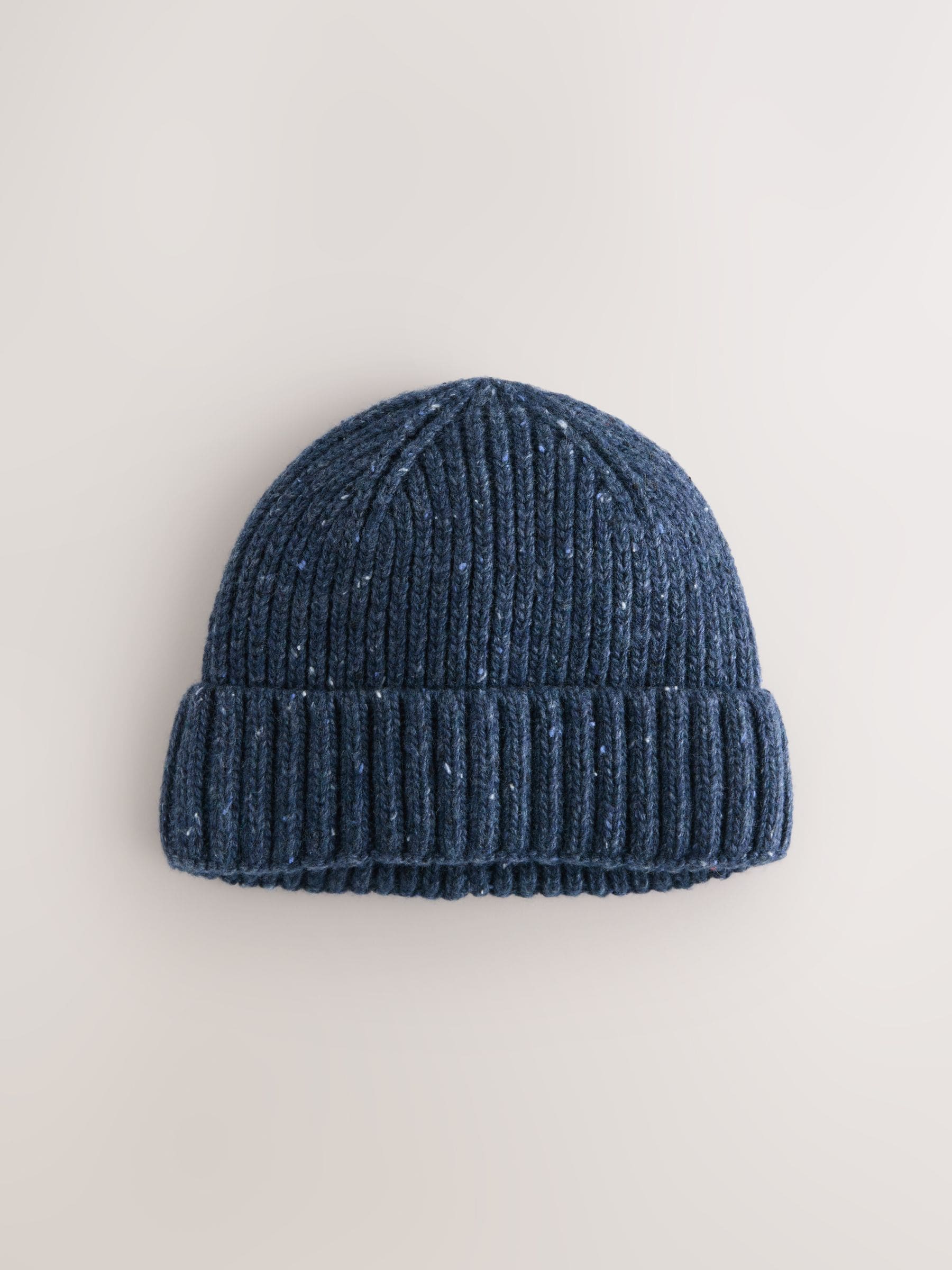 Buy Navy Blue Neppy Twist Beanie Hat from the Next UK online shop
