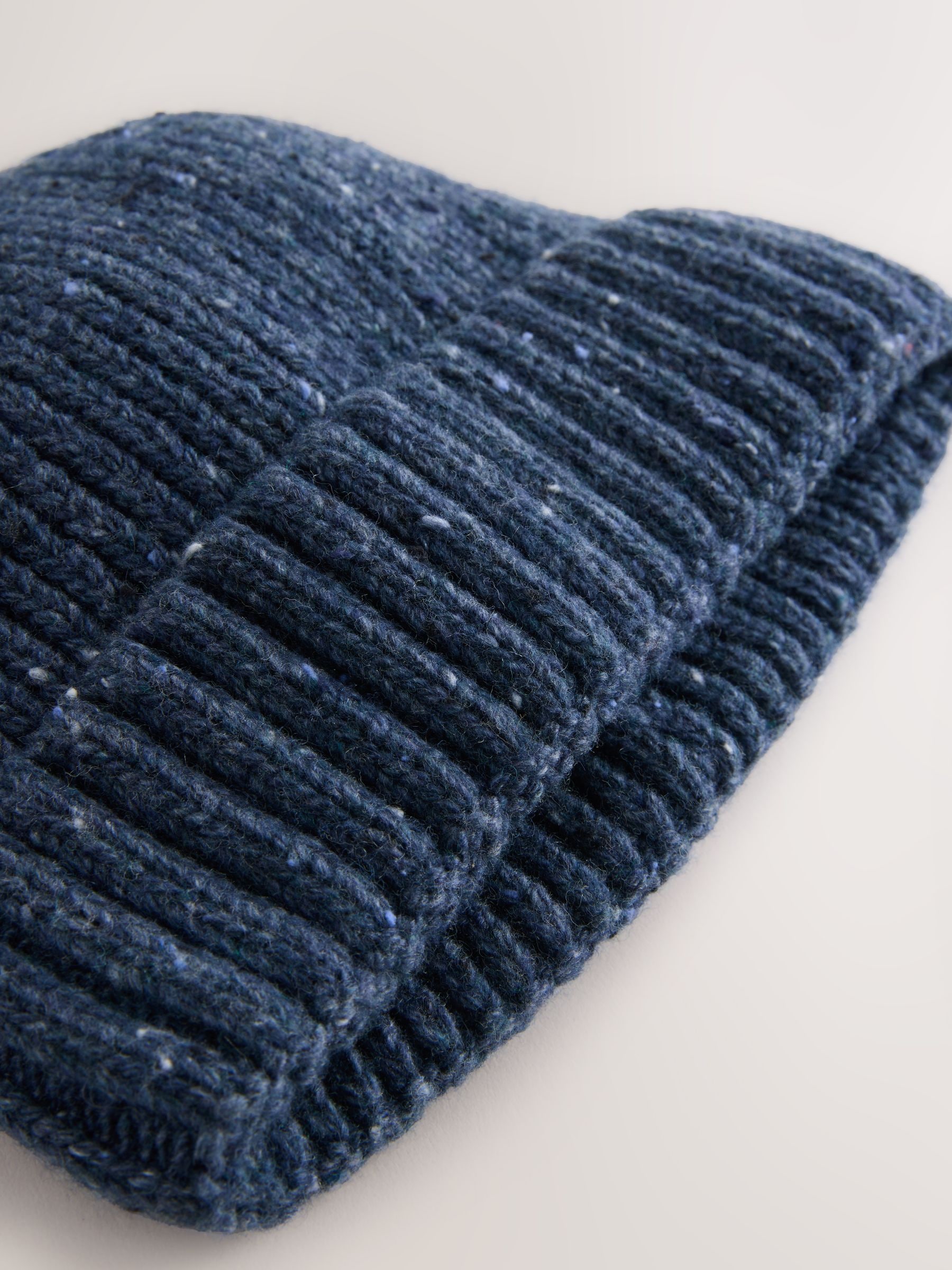 DIE DREI BERGE WOOL BEANIE ネイビー Buy Navy Blue Neppy Twist Beanie Hat from Next South Africa
