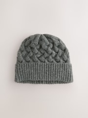 Gris antracita - Gorro de punto de ochos - Imagen 1 de 3