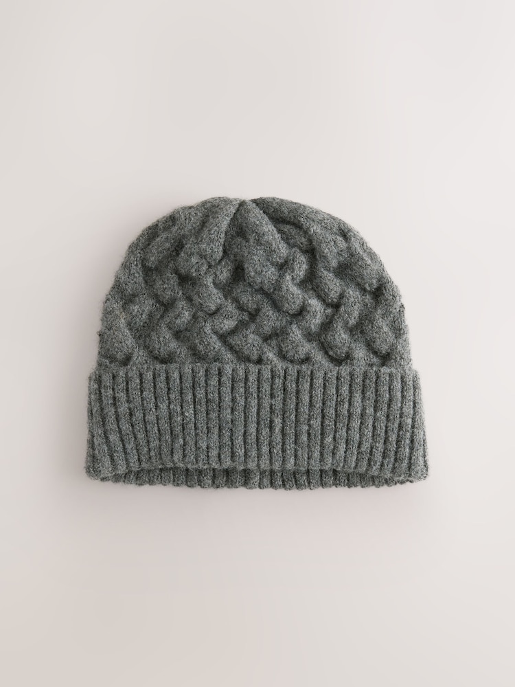 Gris antracita - Gorro de punto de ochos - Imagen 1 de 3