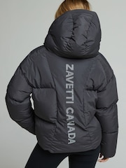 Zavetti Canada Womens Grey Rivera Tech Short Puffer Jacket - Image 2 of 6