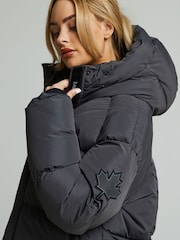 Zavetti Canada Womens Grey Rivera Tech Short Puffer Jacket - Image 4 of 6