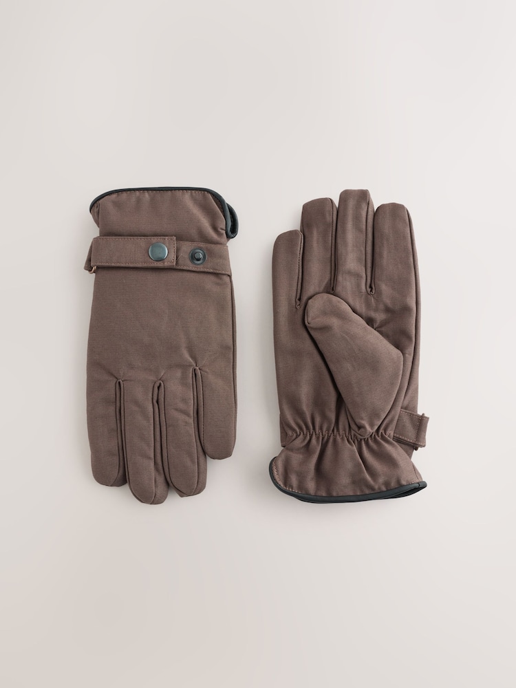 Brown Wax Canvas Gloves - Image 1 of 3