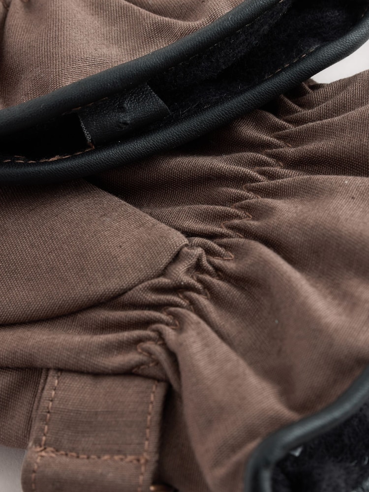 Brown Wax Canvas Gloves - Image 2 of 3