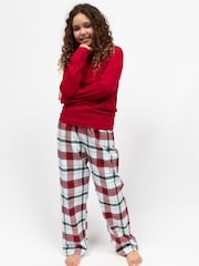 Cyberjammies Red Minijammies Long Sleeve Jersey Pyjamas Set - Image 1 of 4