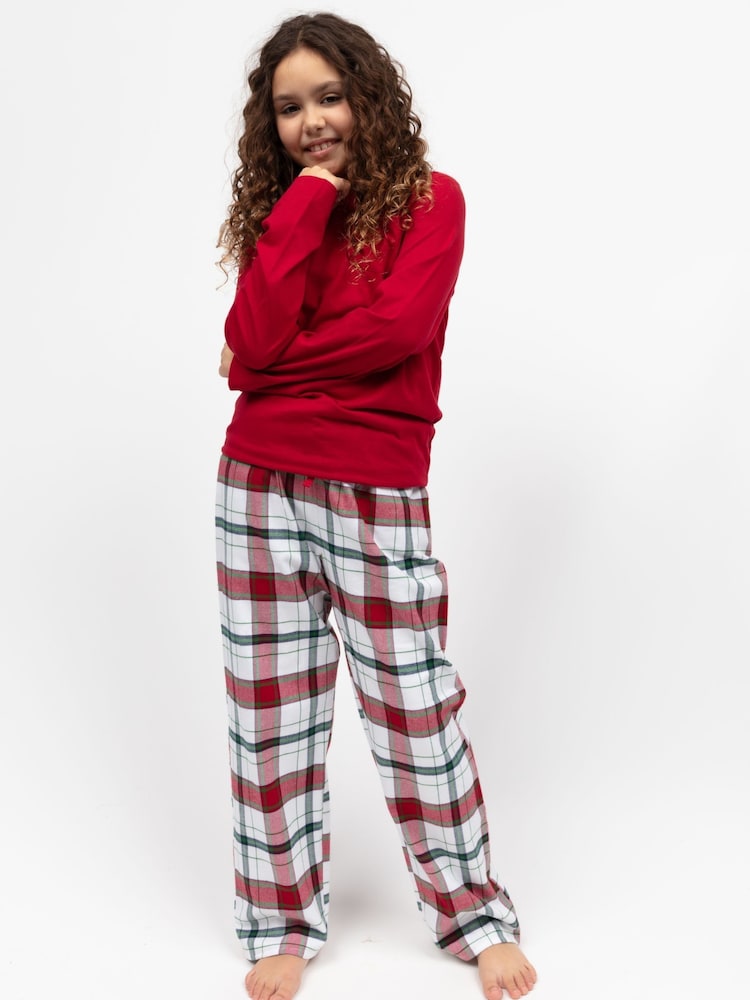 Cyberjammies Red Minijammies Long Sleeve Jersey Pyjamas Set - Image 1 of 4