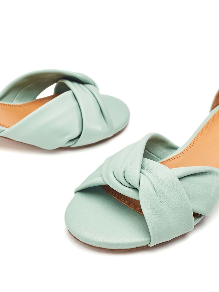 Moda in Pelle Macadamia Low Heel Ankle Strap Leather Sandals - Image 4 of 4 Moda in Pelle Macadamia Low Heel Ankle Strap Leather Sandals - Image 4 of 4