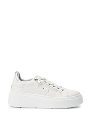 Moda in Pelle Beni Chunky Lace Up White Trainers - Image 1 of 4