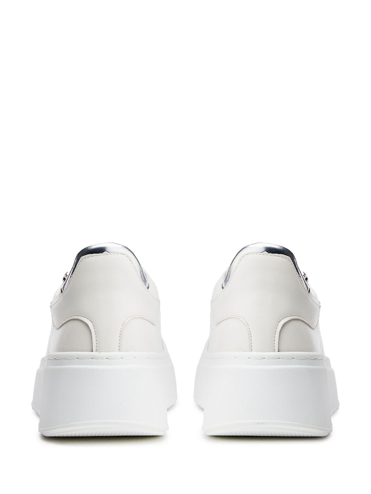 Moda in Pelle Beni Chunky Lace Up White Trainers - Image 3 of 4