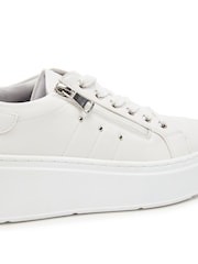 Moda in Pelle Beni Chunky Lace Up White Trainers - Image 4 of 4