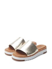 Moda in Pelle Kanzan Einband-Slipper auf niedrigen Keilabsatzschuhen - Bild 2 von 4
