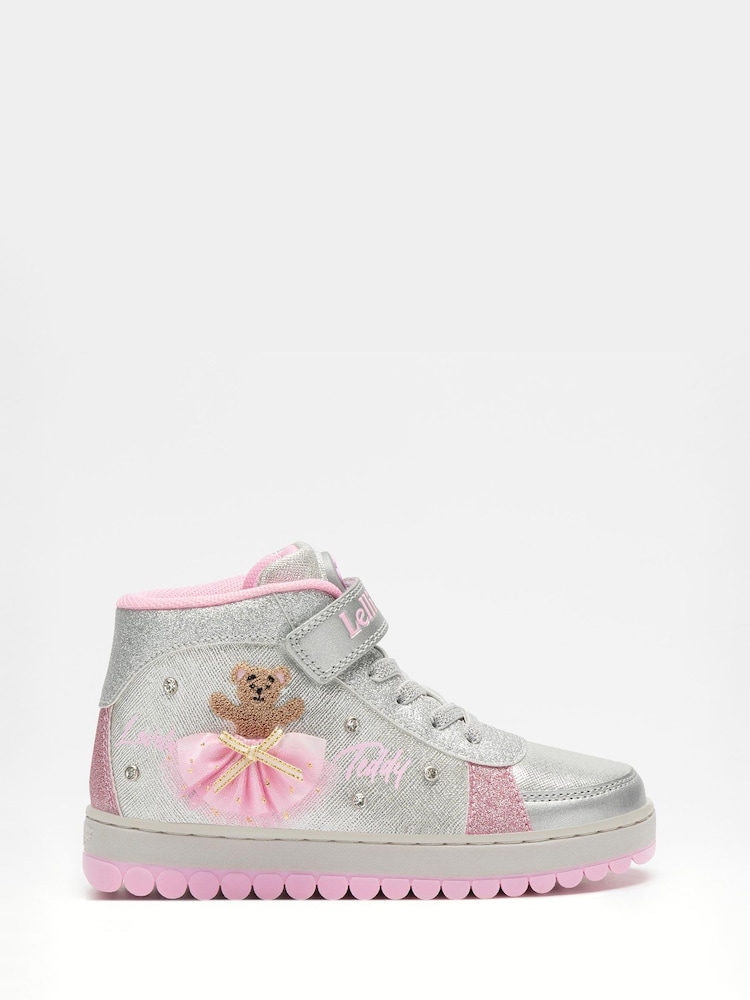 Lelli Kelly Bear Hi Top Silver Trainers - Image 1 of 5