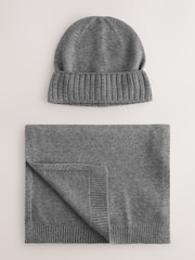siva - Scarf And Beanie Matching Set - Slika 1 iz 3