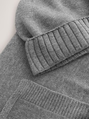 siva - Scarf And Beanie Matching Set - Slika 2 iz 3