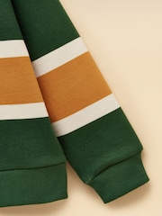 Joules Green/Yellow Boys' Collared Sweatshirt - Image 4 of 5