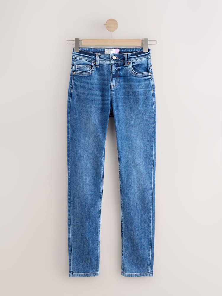 Authentic Dark Blue Slim Hourglass Supersoft Jeans - Image 1 of 5 Authentic Dark Blue Slim Hourglass Supersoft Jeans - Image 1 of 5