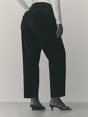 Black Hourglass N. Premium Flocked Comfort Stretch Denim Barrel Jeans - Image 5 of 9