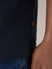 BOSS Blue Regular Fit Graphic Print T-Shirt - Image 5 of 5