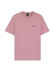 BOSS Pink Regular Fit Logo T-Shirt - Image 1 of 1